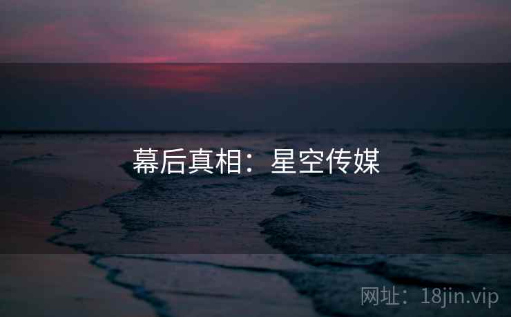 幕后真相:星空传媒 幕后真相:星空传媒