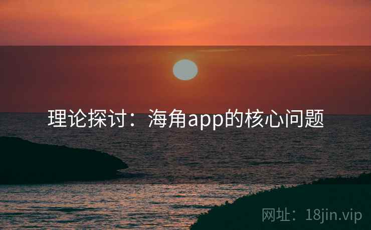 理论探讨：海角app的核心问题